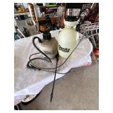 Two sprayers and wands