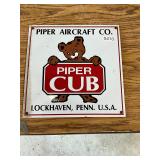 Piper aircraft company, porcelain sign