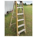 Yellow 6 ft ladder