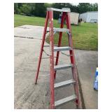Red 6 ft ladder