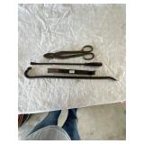 Crowbar, prybar, snips