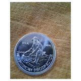 Engelhard 1 oz .999 Silver Round Eagle backï¿½ 1984