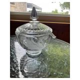 Beautiful round crystal candy dish