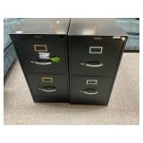 2 metal file cabinets