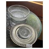 Crystal bowl with serving dish