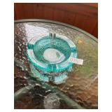 Vintage teal ash tray