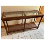 Wood and Glass library/sofa table
