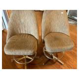 2- padded swivel bar stools