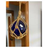 Blue hanging rope decor