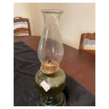 Green base kerosene lamp