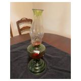 Green base kerosene lamp