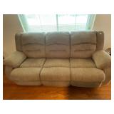 Very nice fabric couch - electric end recliners