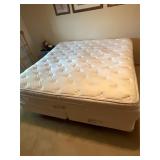 King size boxspring, and mattress
