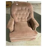 Fabric swivel rocking chair