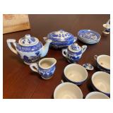 Blue and white Japan tea set