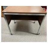 Small metal rolling table