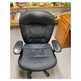 Black rolling office chair