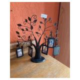 Metal family tree with frame decor
