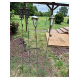 4- tiki style torches decor
