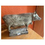 Metal cow decor