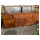 12 drawer wooden cabinet