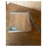 Vintage wooden based paper shredder