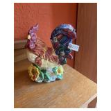 Ceramic rooster dish