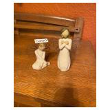 Two Willow tree figures