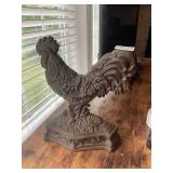 Cast iron rooster door stop