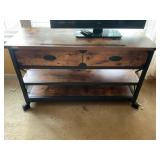 Wood and metal tv cabinet