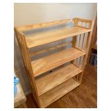 4 tier wooden folding shelf