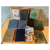 Vintage lot of old books