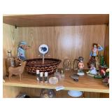 All small decor on shelf pictured