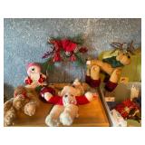 Assorted Christmas, lot decor and tote
