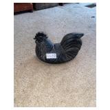 Cast-iron rooster doorstop