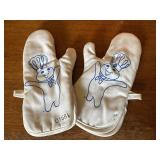 2- Pillsbury doughboy oven mitts