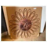Large metal outdoor sun