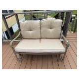 Love seat patio glider