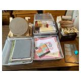 Card making supplies, rotating stand