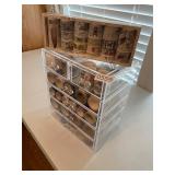 Clear, plastic storage drawers, washi tape ï¿½ all