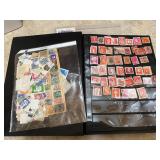 Stamp book full of stamps