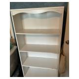 White 4 shelf bookshelf