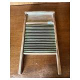 Vintage wooden framed washboard