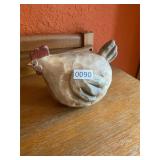 Wooden chicken decor