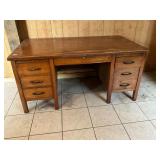 Vintage wooden office desk