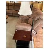Side table with lamp
