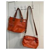 Orange, matching shoulder and Crossbody bags