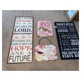 Metal wall decor