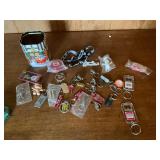 Assorted key chains