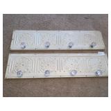 Two decorative knob racks